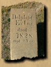 Philadelphia "Delphia" Atkins Estes grave in Burke County, North Carolina, USA